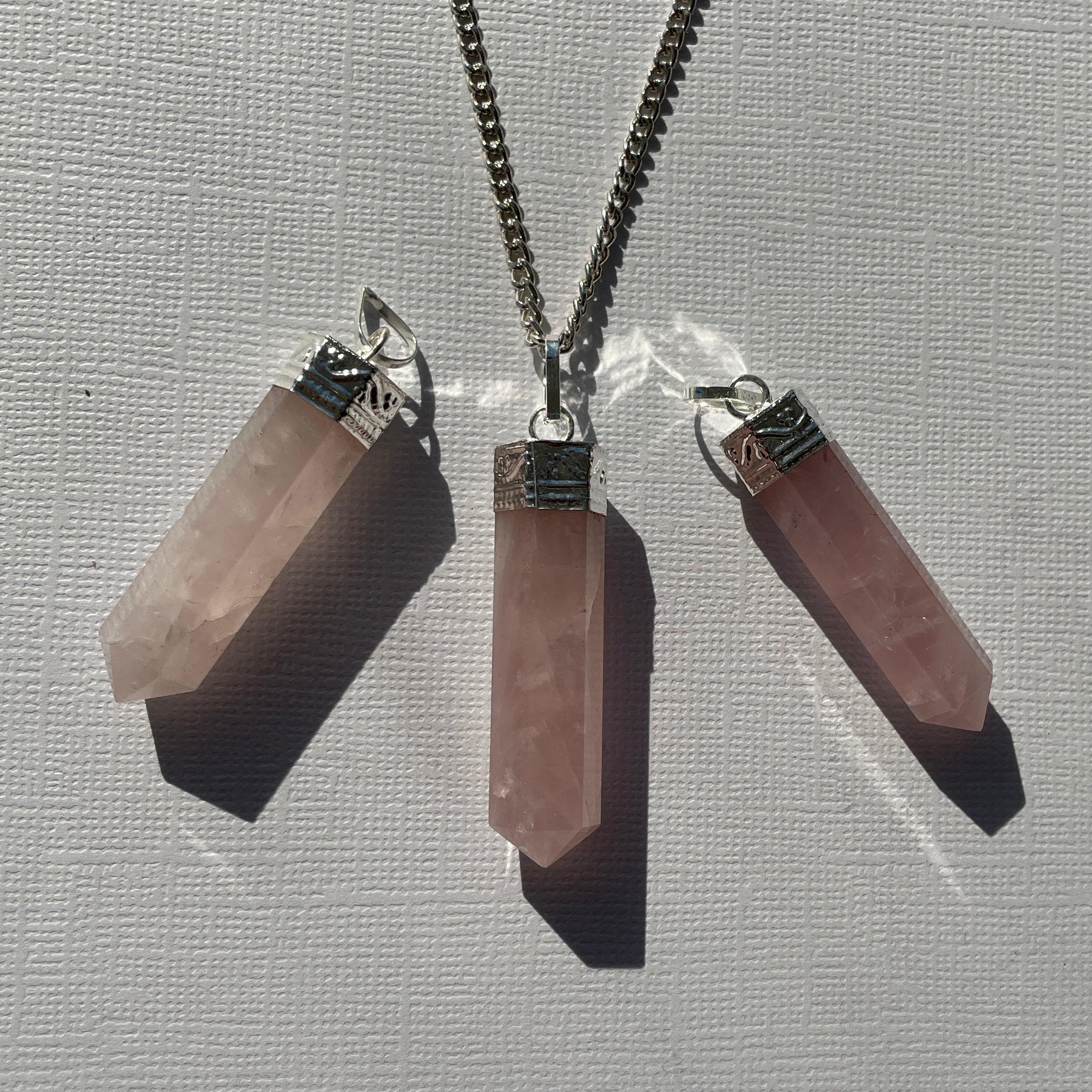 Rose Quartz - Cap Point Pendant Rose Quartz - Cap Point Pendant